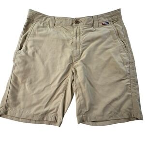 Simms Shorts Mens 36 Beige Cargo Cotton Canvas Lightweight 8in Pockets